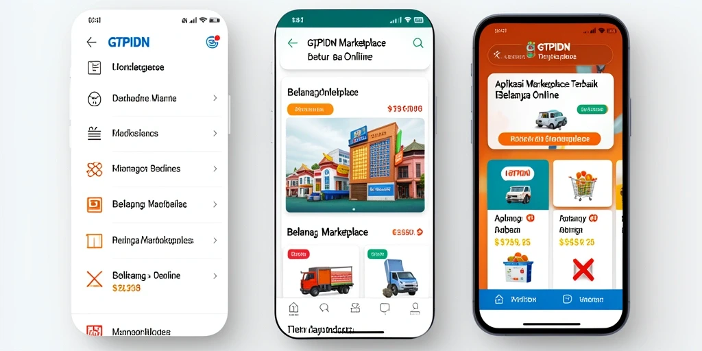 Tampilan antarmuka GTPIDN yang modern dan fungsional untuk berbelanja.