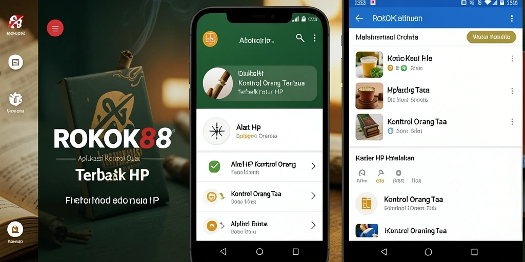 Tampilan antarmuka ROKOK88 dengan fitur kontrol orang tua yang mudah digunakan.